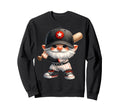 Baseball Dad Gnome Baseball Bat Sweatshirt - Graphic Print for Adults - T-Shirt, Sweatshirt, Hoodie