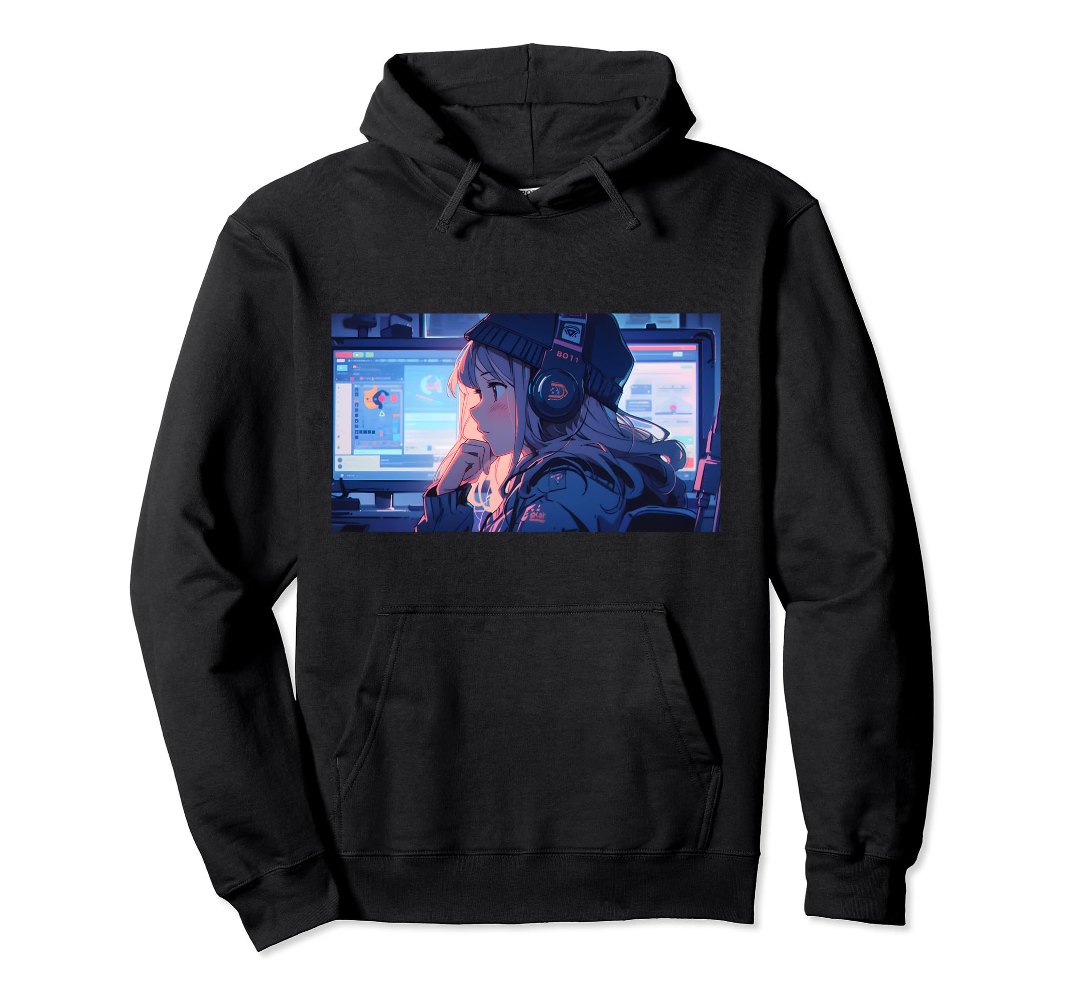 90S Anime Aesthetic Lofi Vaporwave Kawaii Hoodie - Trendy Graphic Men Women - T-Shirt, Sweatshirt, Hoodie