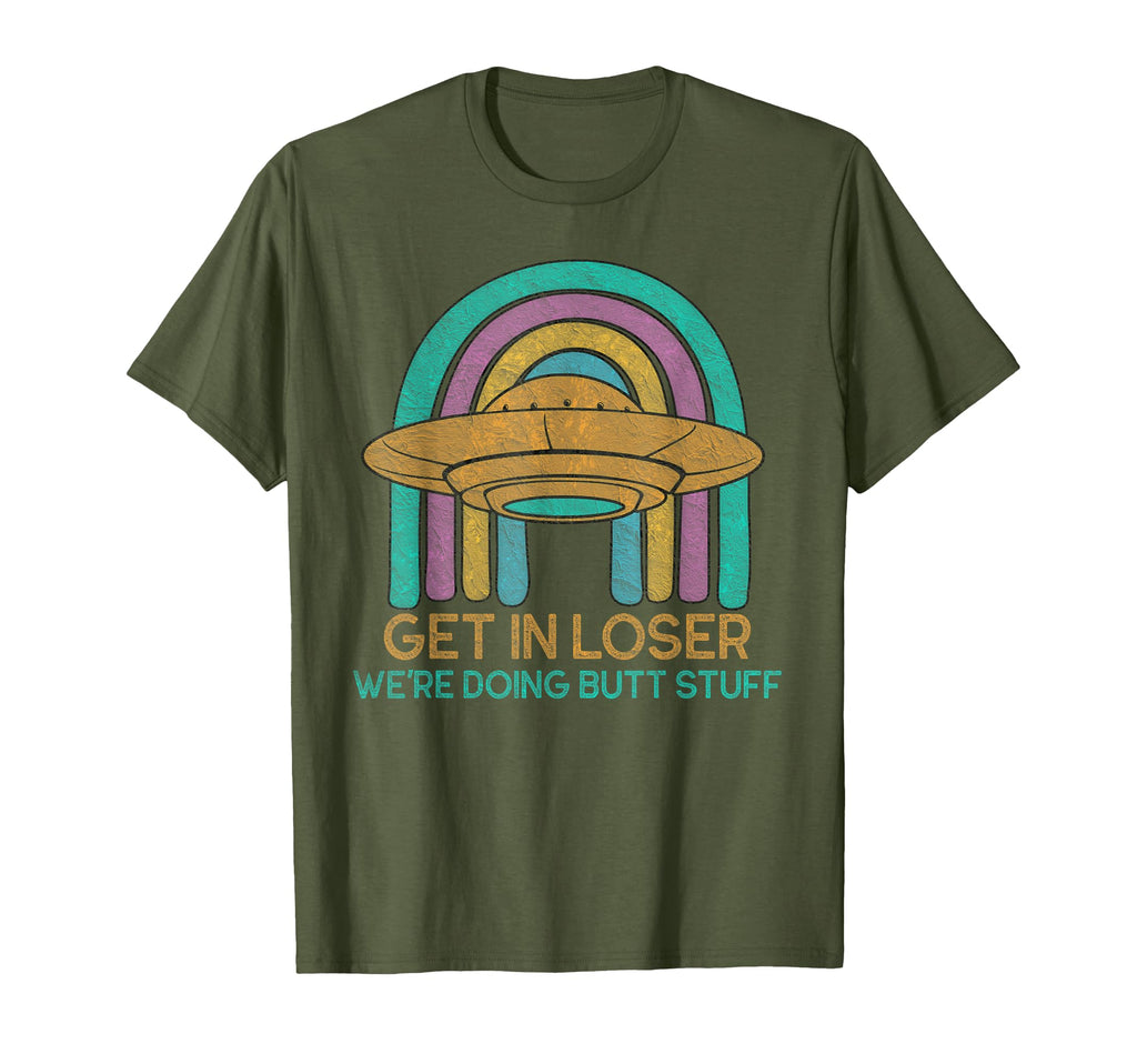 Get Loser Were Doing Butt Stuff Rainbow T-Shirt - Minimalist Print Unisex - T-Shirt, Sweatshirt, Hoodie