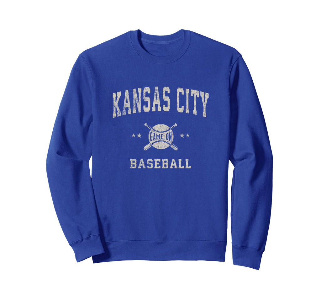 Kansas City Baseball Throwback Sweatshirt - Trendy Graphic Men Women - T-Shirt, Sweatshirt, Hoodie