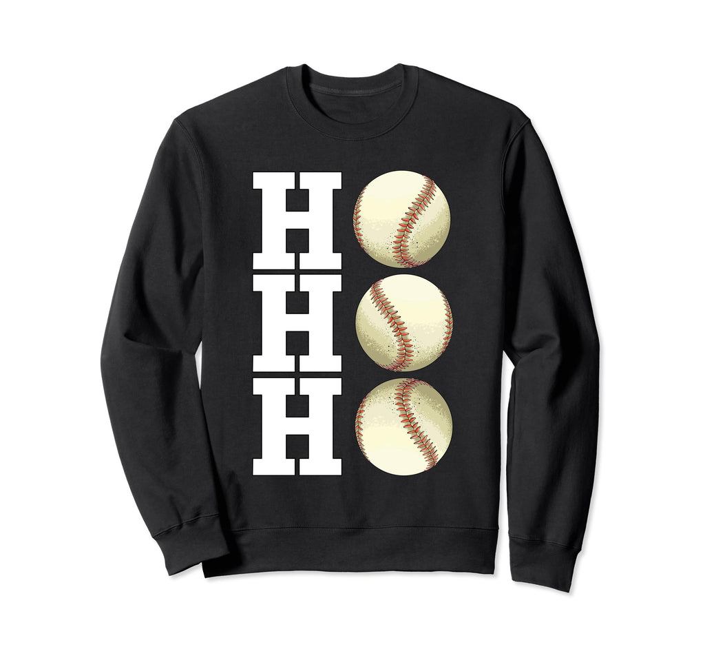 Ho Ho Ho Baseball Sweatshirt - Fun Novelty Design Unisex - T-Shirt, Sweatshirt, Hoodie