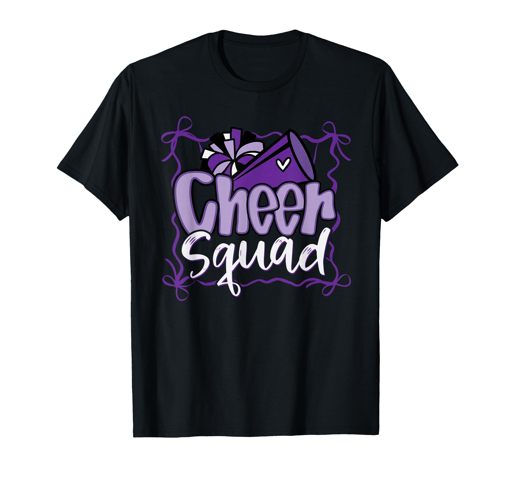 Coquette Pom Poms Bow Cheer Squad Match T-Shirt - Minimalist Print Unisex - T-Shirt, Sweatshirt, Hoodie