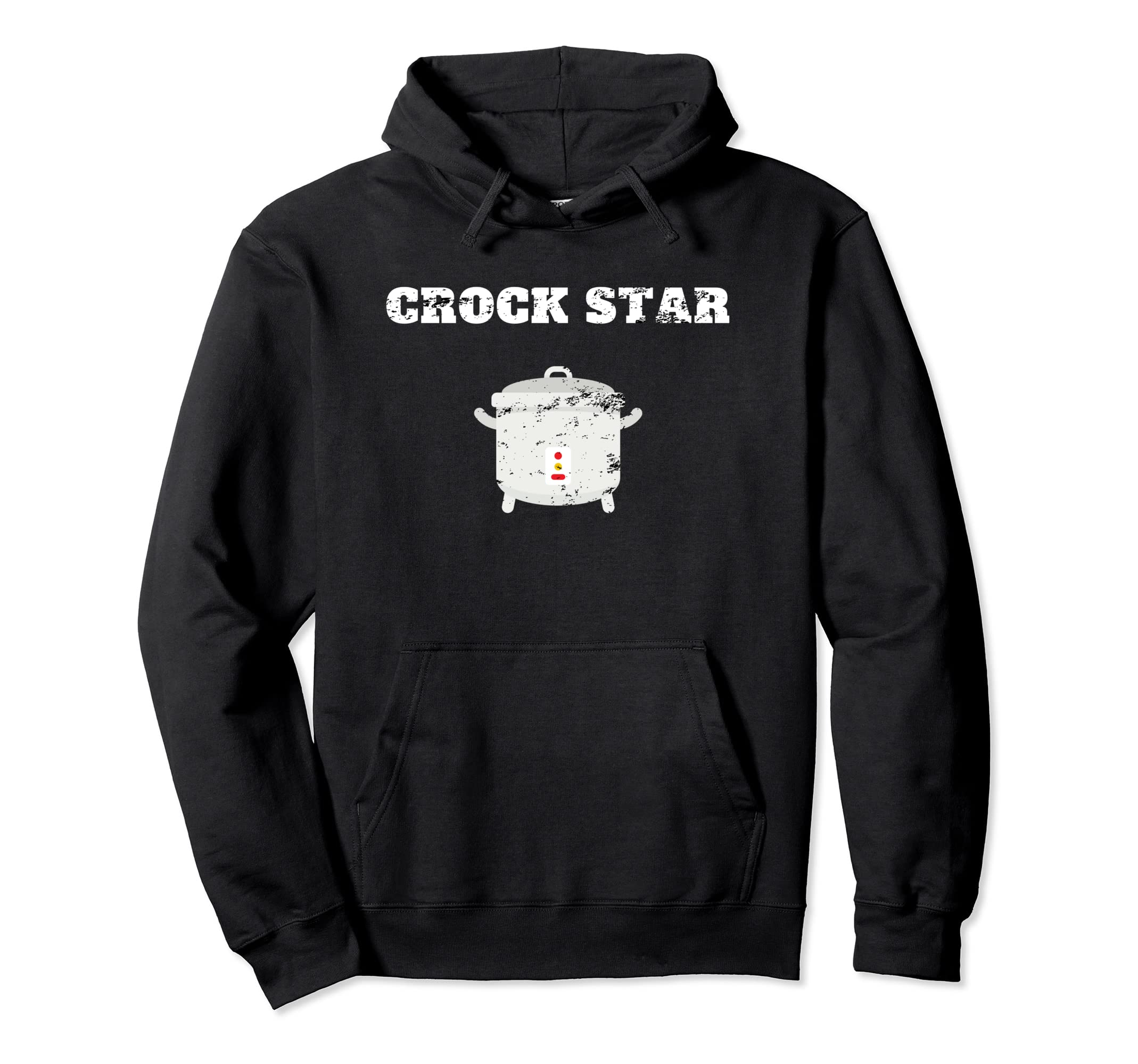 Crock Star Pressure Cooking Distressed Hoodie - Trendy Graphic for Adults - T-Shirt, Sweatshirt, Hoodie
