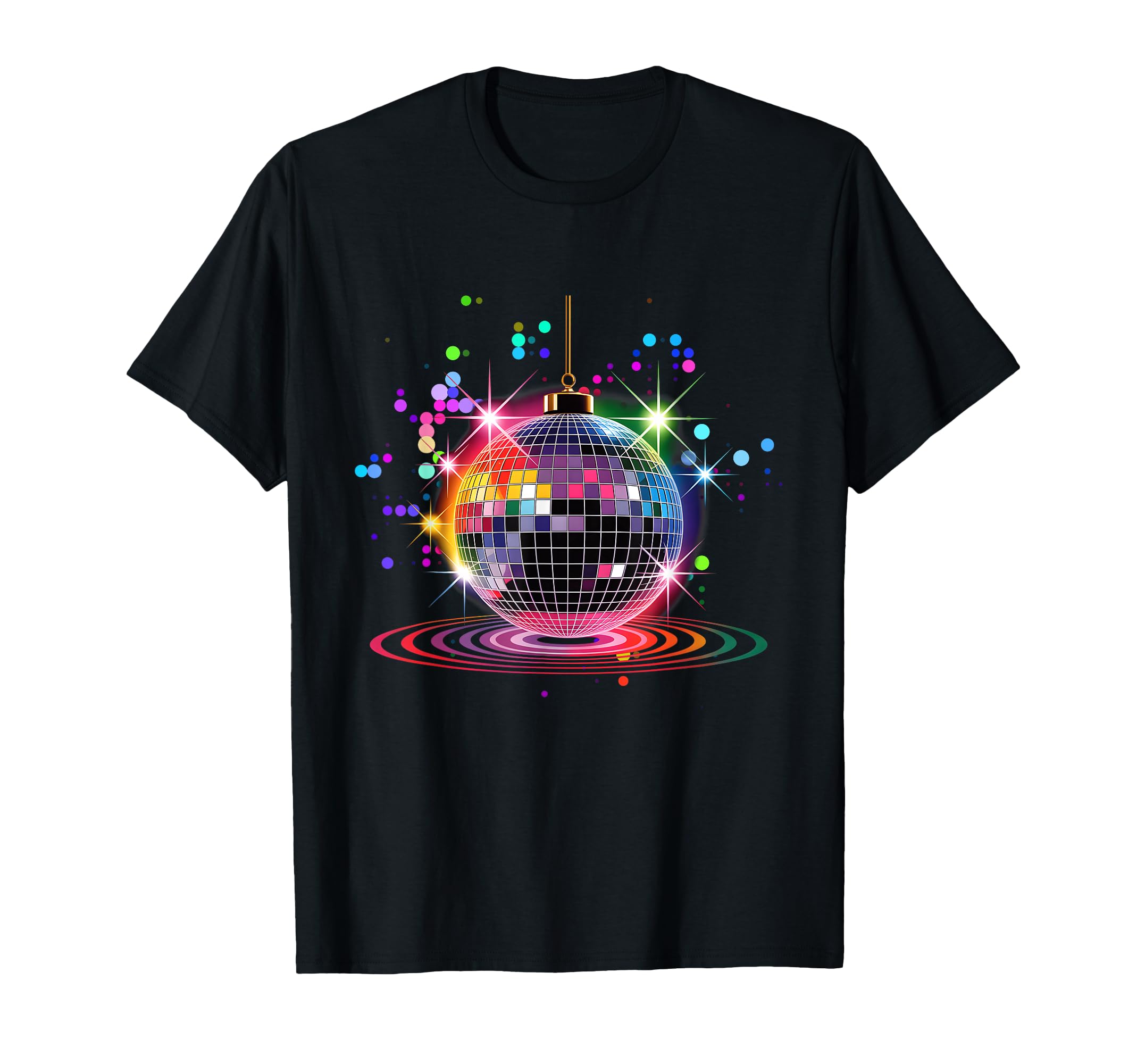 Colored Disco Ball House Discoball T-Shirt - Novelty Apparel for Adults - T-Shirt, Sweatshirt, Hoodie
