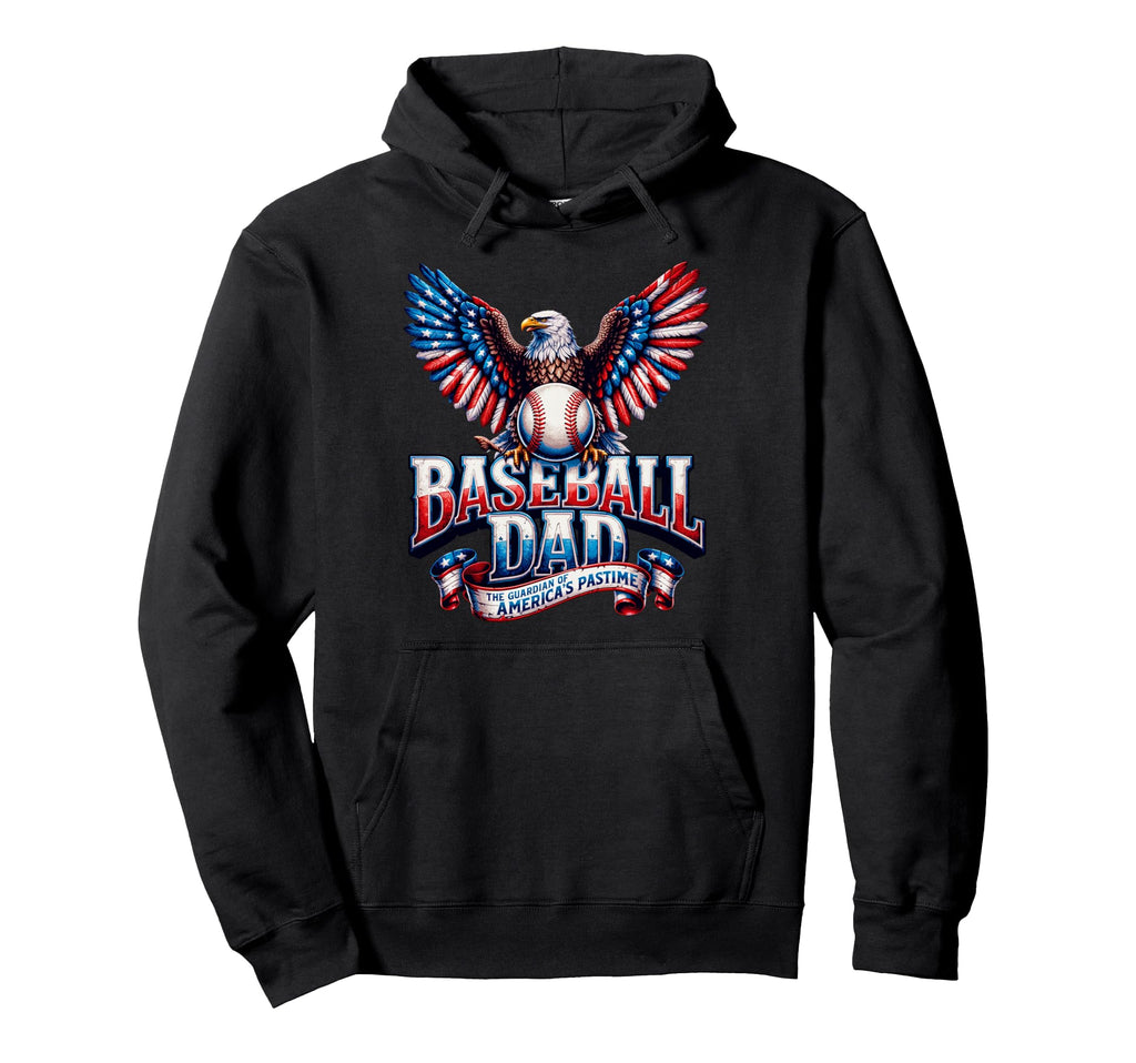 Baseball Fathers Day America Hoodie - Streetwear Style for Adults - T-Shirt, Sweatshirt, Hoodie