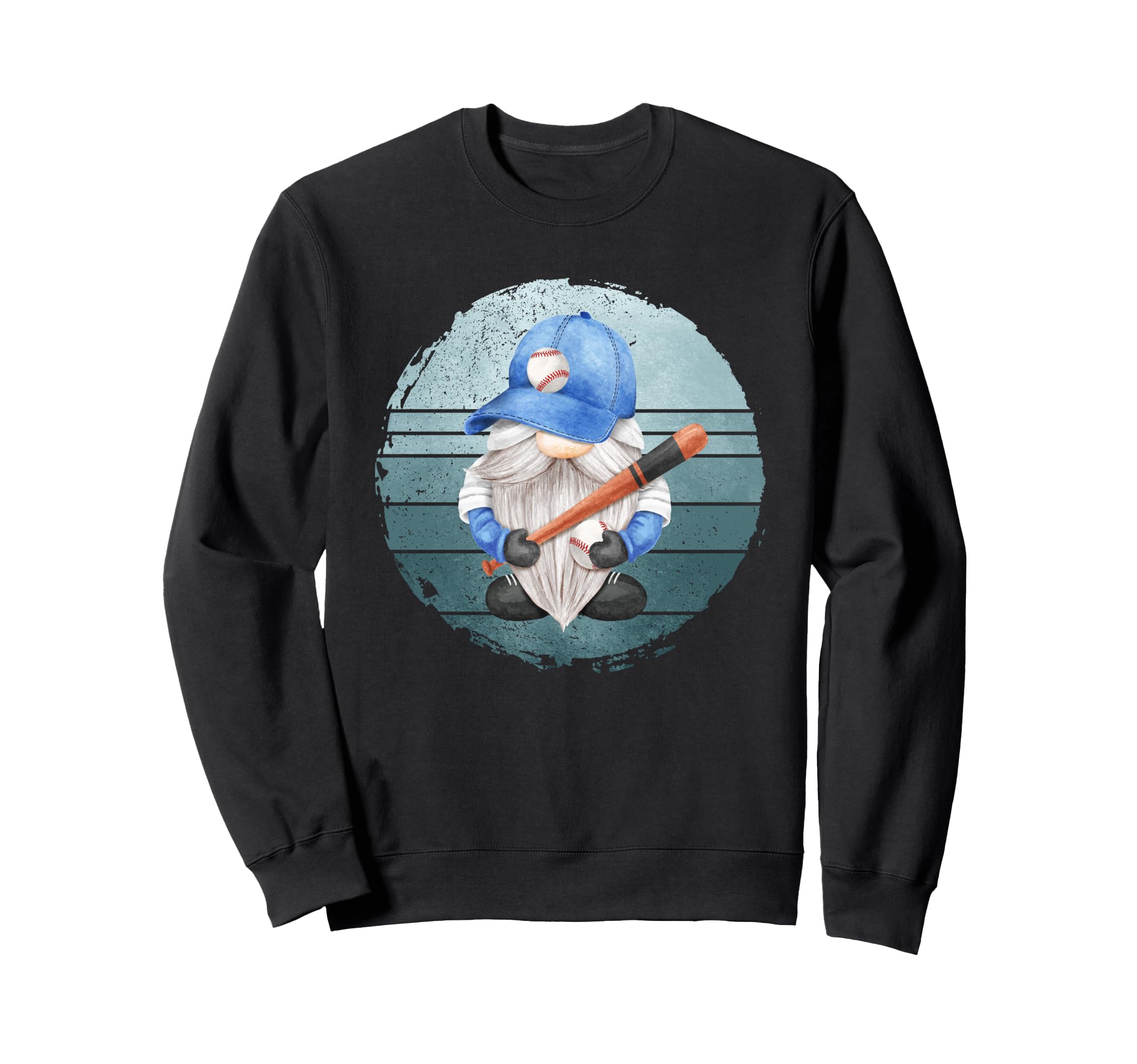 Baseball Pitcher Gnome Dad Grumpy Sweatshirt - Graphic Print Unisex - T-Shirt, Sweatshirt, Hoodie