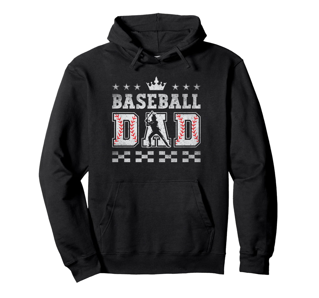 Baseball Dad Fathers Day Baseball Father Hoodie - Graphic Print for Adults - T-Shirt, Sweatshirt, Hoodie