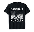 Baseball Uncle Usa Flag 4Th July T-Shirt - Fun Novelty Design for Adults - T-Shirt, Sweatshirt, Hoodie