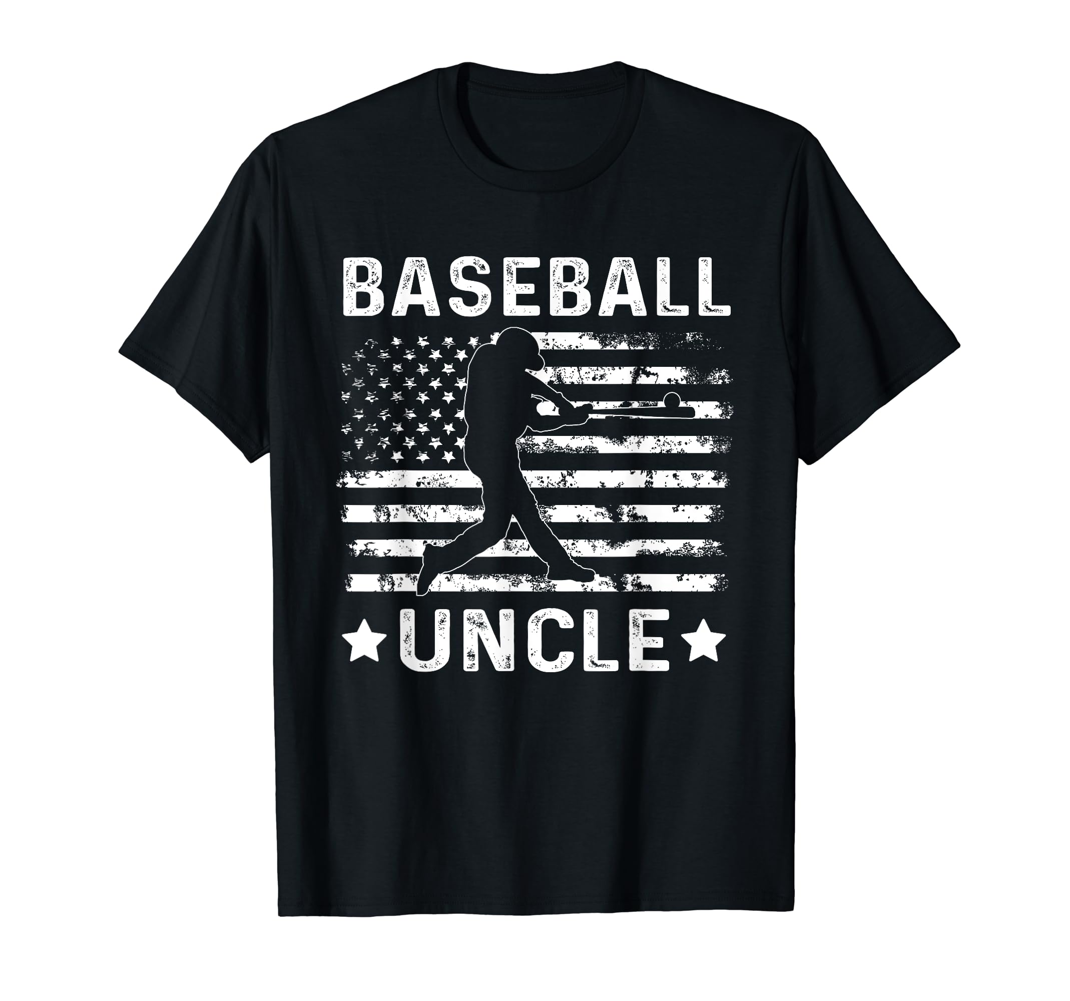 Baseball Uncle Usa Flag 4Th July T-Shirt - Fun Novelty Design for Adults - T-Shirt, Sweatshirt, Hoodie