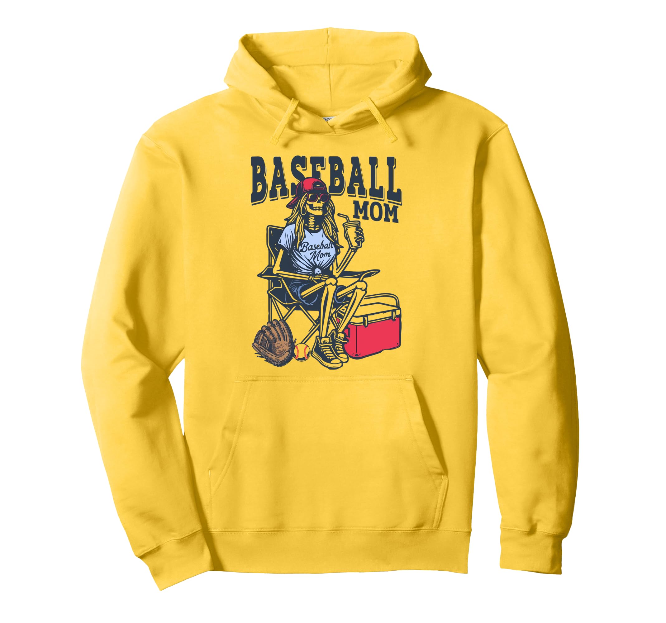 Skeleton Baseball Mom Baseball Mama Hoodie - Unique Graphic Men Women - T-Shirt, Sweatshirt, Hoodie