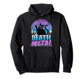 Retrowave Pastel Goth Cat 80S Synthwave Hoodie - Graphic Print for Adults - T-Shirt, Sweatshirt, Hoodie