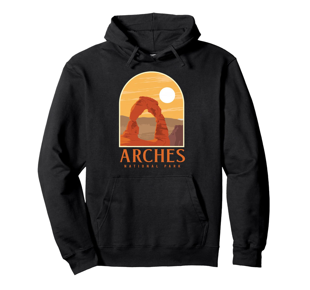 Utah Hiking Camping Arches National Park Hoodie - Custom Art Print Unisex - T-Shirt, Sweatshirt, Hoodie
