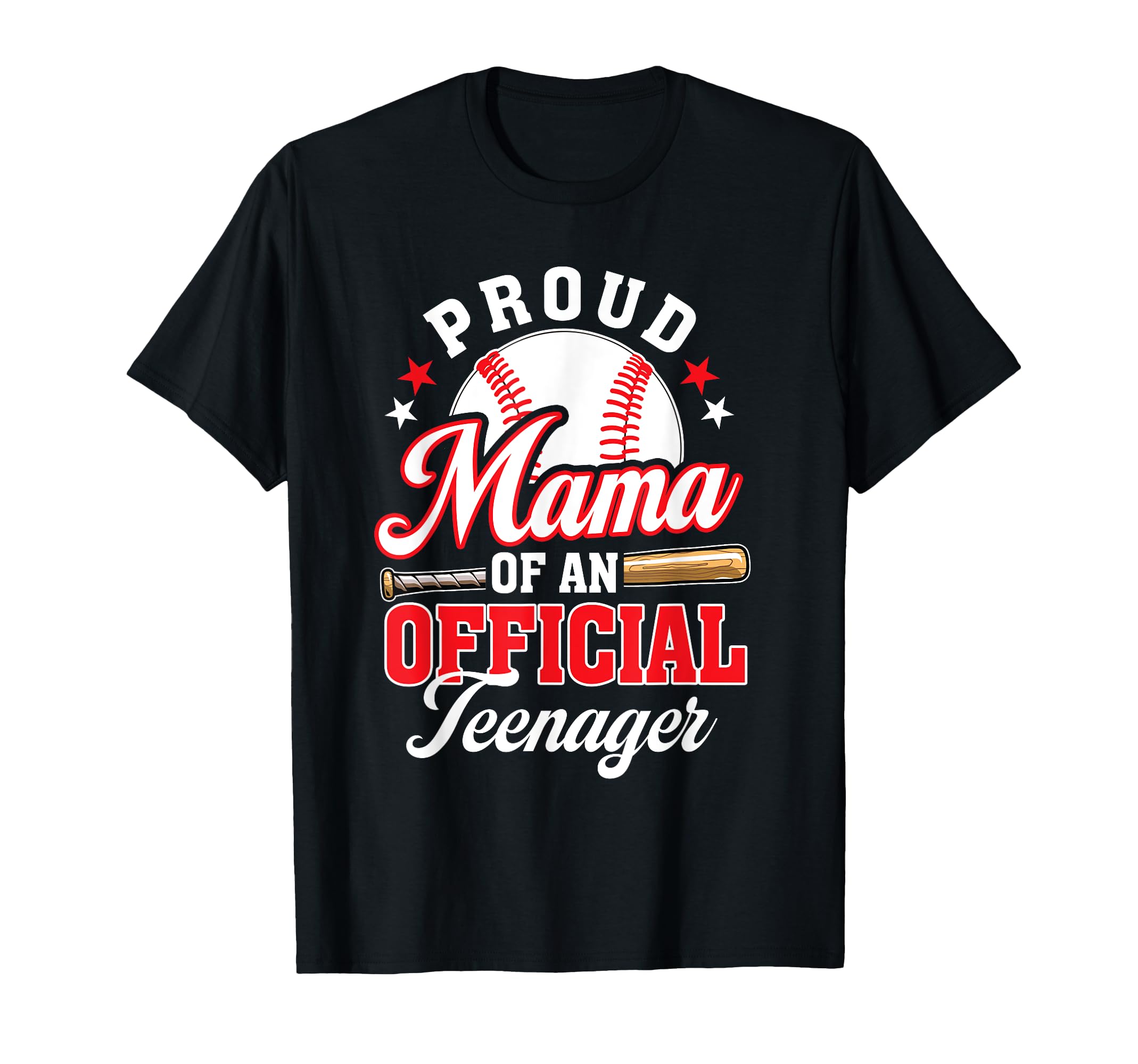 Proud Mama Teenager Birthday T-Shirt - Aesthetic Graphic for Adults - T-Shirt, Sweatshirt, Hoodie