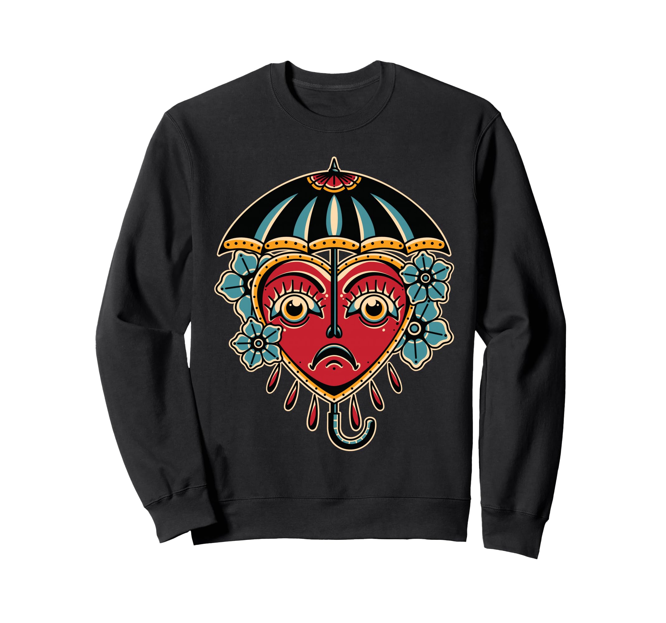 Umbrella American Traditional Sweatshirt - Casual Everyday Wear Men Women - T-Shirt, Sweatshirt, Hoodie