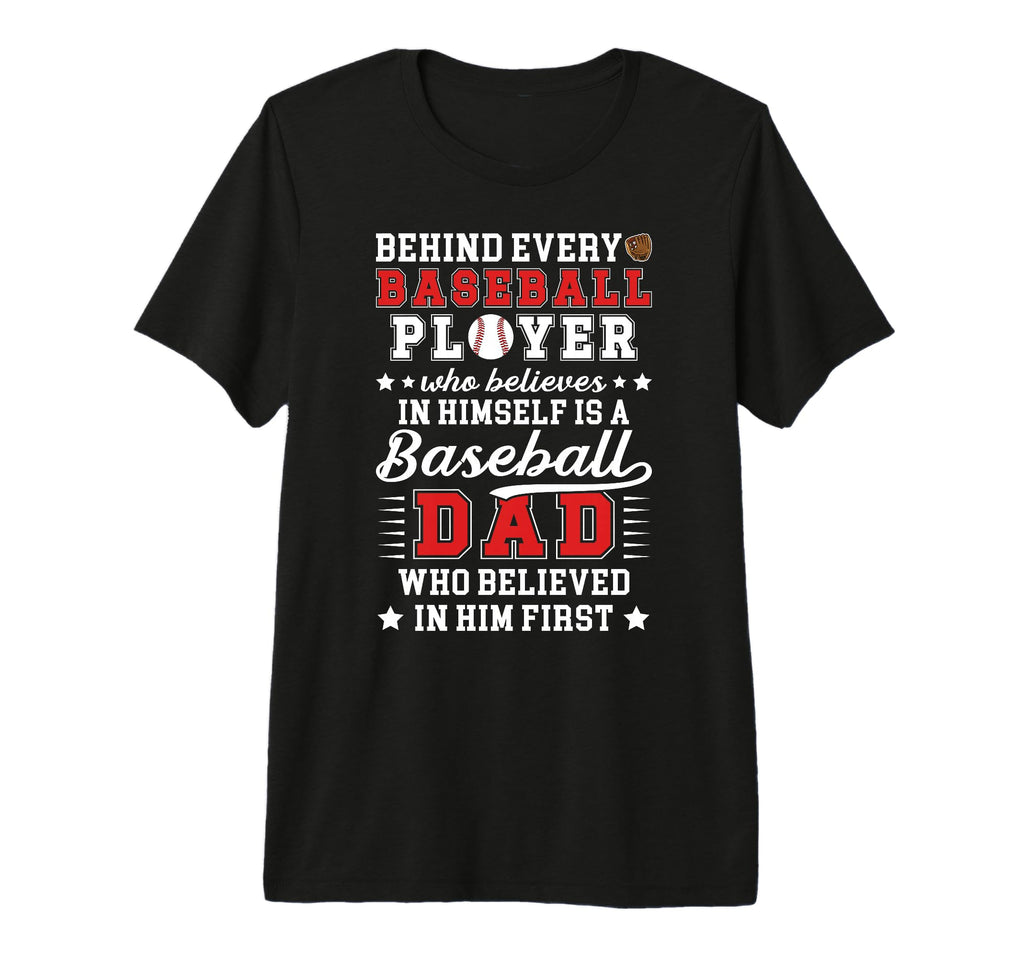 Mens Proud Baseball Dad Baseball T-Shirt - Custom Art Print for Adults - T-Shirt, Sweatshirt, Hoodie
