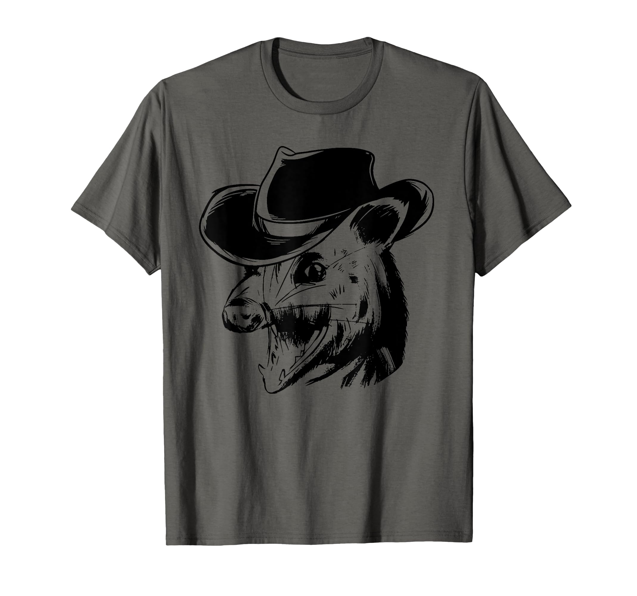 Opossum Cowboy Hat Funny Possum T-Shirt - Unique Graphic Men Women - T-Shirt, Sweatshirt, Hoodie