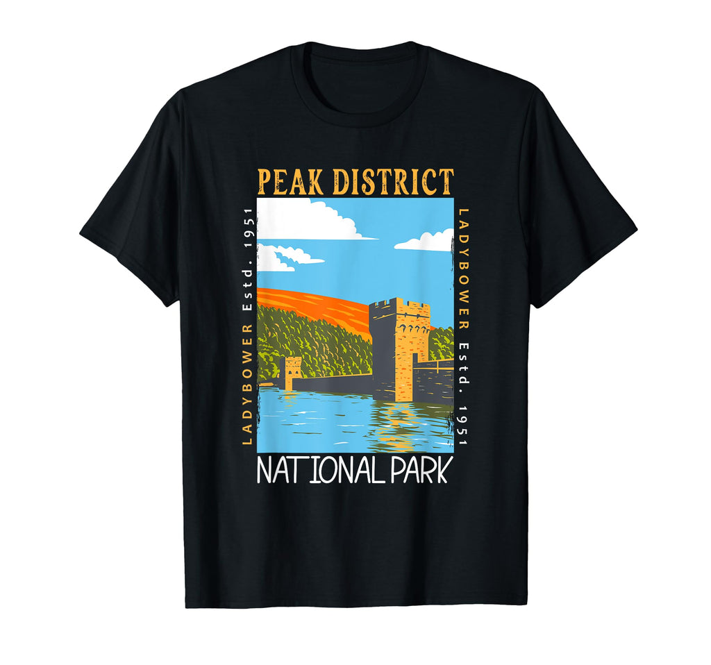 Peak District National Park England T-Shirt - Casual Everyday Wear Unisex - T-Shirt, Sweatshirt, Hoodie
