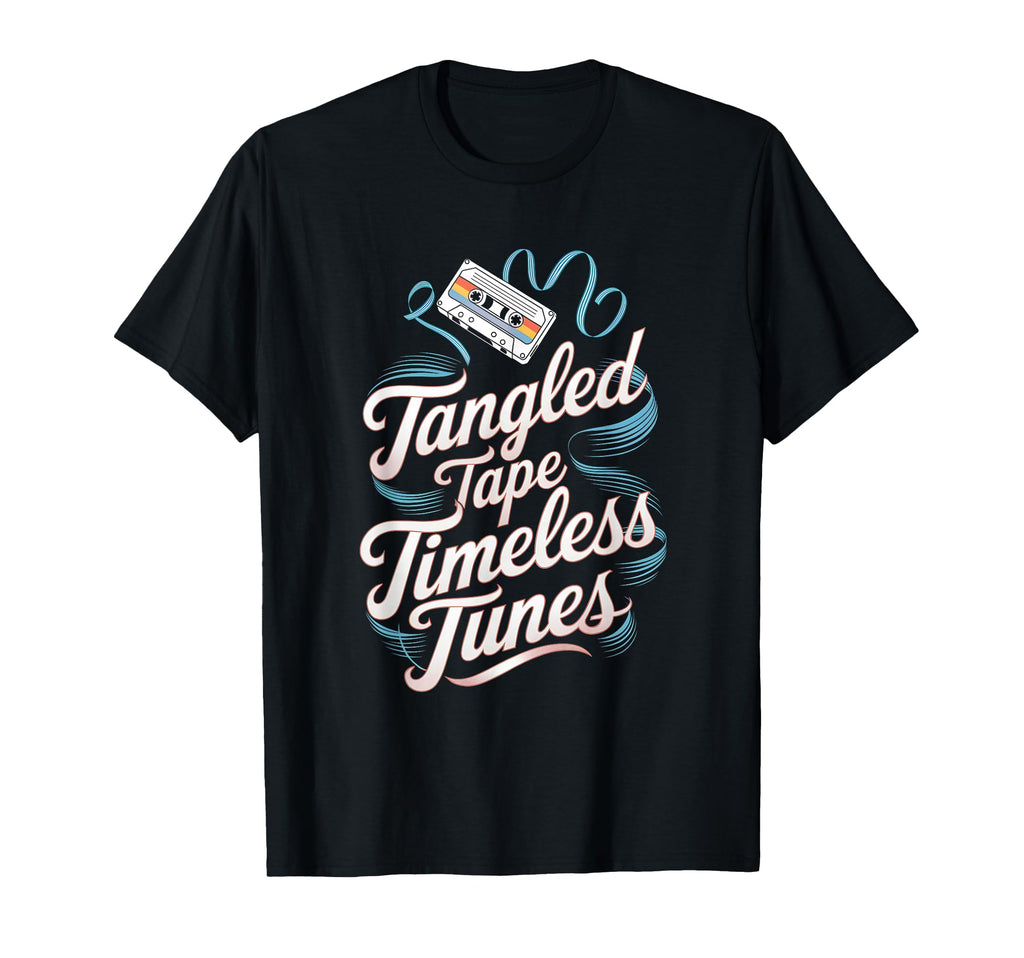 Tangled Tape Timeless Tunes Cassette T-Shirt - Graphic Print for Adults - T-Shirt, Sweatshirt, Hoodie