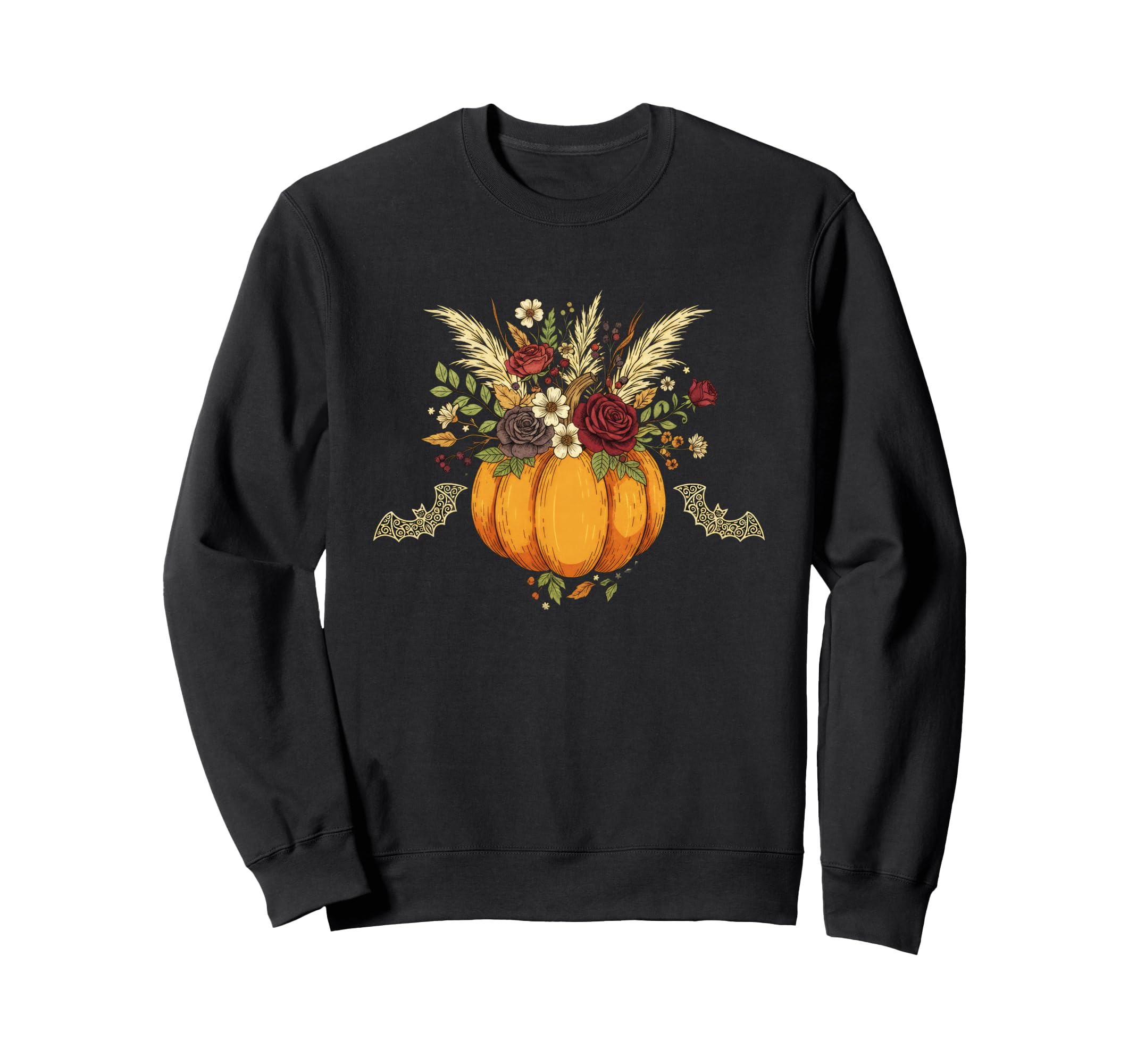 Boho Pumpkin Halloween Sweatshirt - Trendy Graphic Men Women - T-Shirt, Sweatshirt, Hoodie