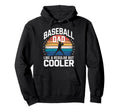 Baseball Dad Like Regular Dad But Cooler Hoodie - Aesthetic Graphic Unisex - T-Shirt, Sweatshirt, Hoodie