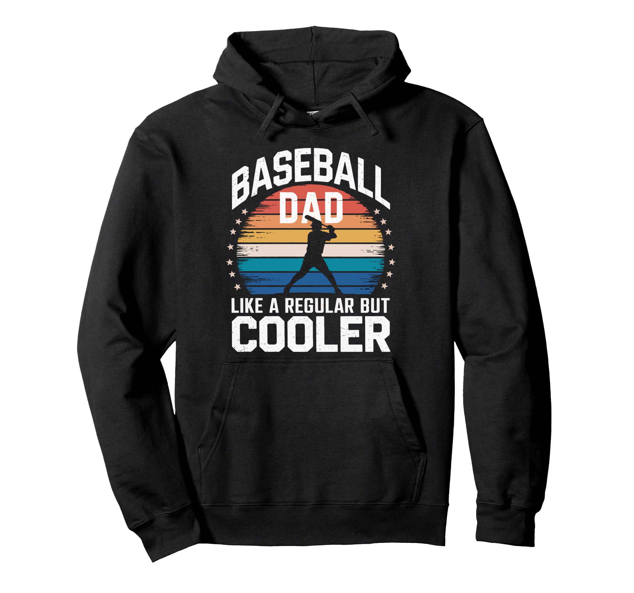 Baseball Dad Like Regular Dad But Cooler Hoodie - Aesthetic Graphic Unisex - T-Shirt, Sweatshirt, Hoodie