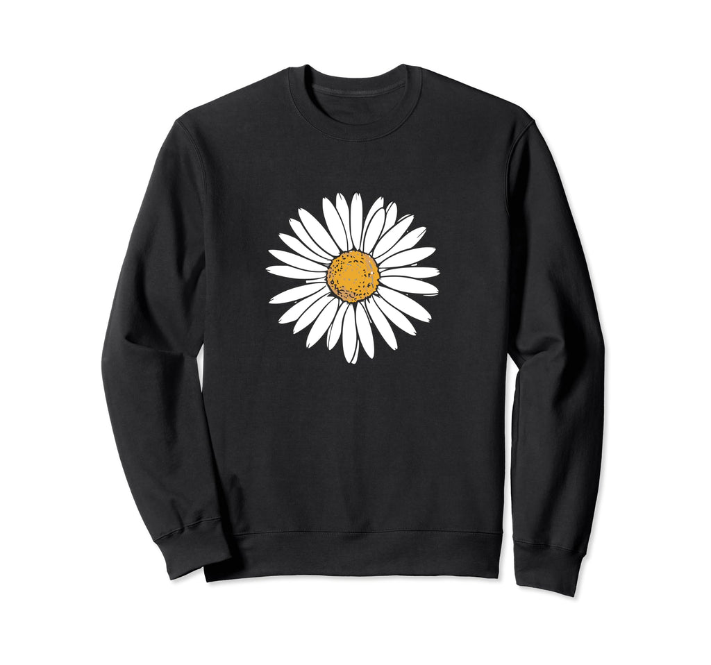 Boho Daisy Flower Botanical Sweatshirt - Unique Graphic for Adults - T-Shirt, Sweatshirt, Hoodie