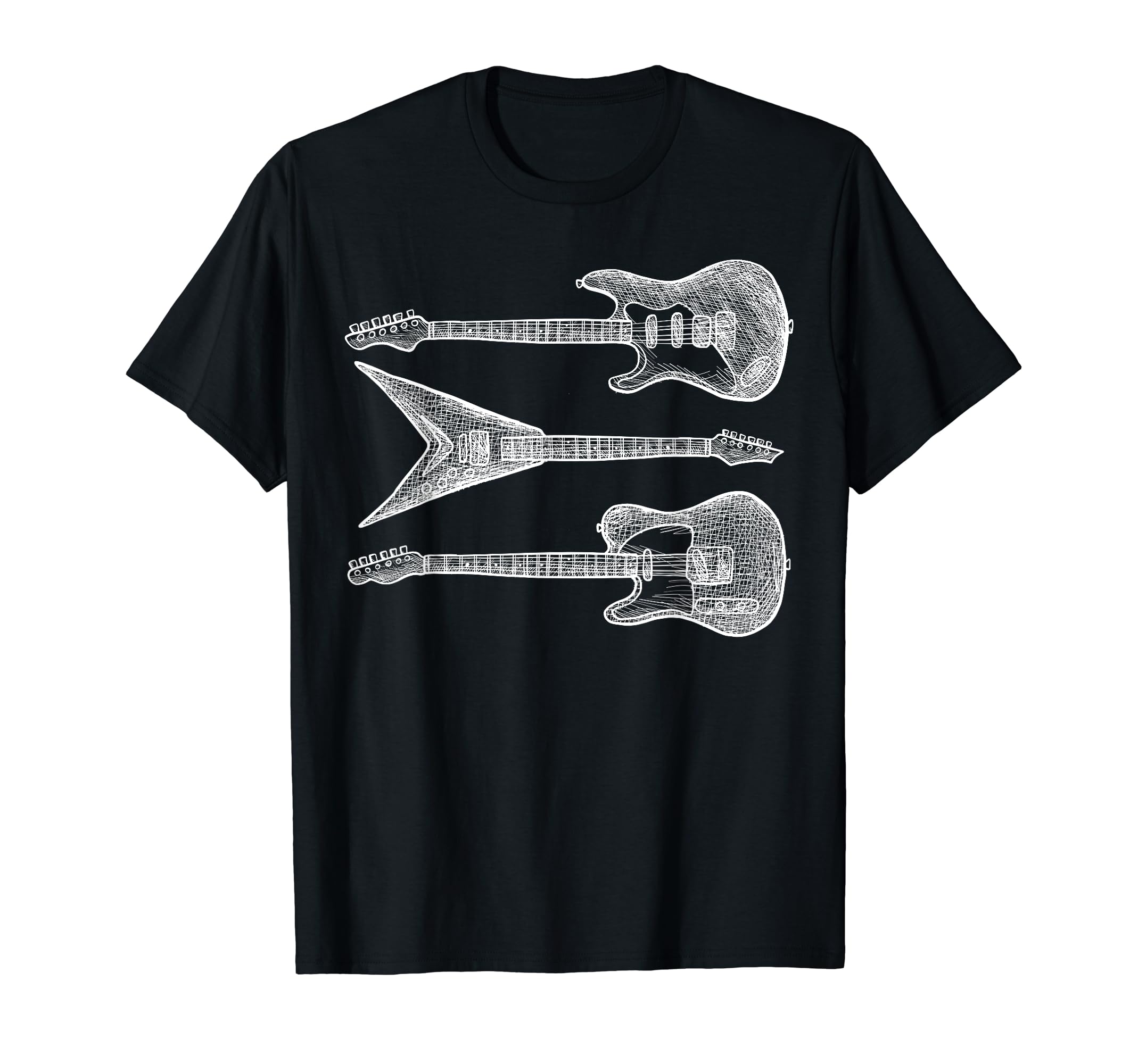 Distressed Guitar Guitarist Guitar T-Shirt - Novelty Apparel Men Women - T-Shirt, Sweatshirt, Hoodie
