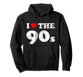 Distressed Grunge Worn Out I Love 90S Hoodie - Custom Art Print Men Women - T-Shirt, Sweatshirt, Hoodie