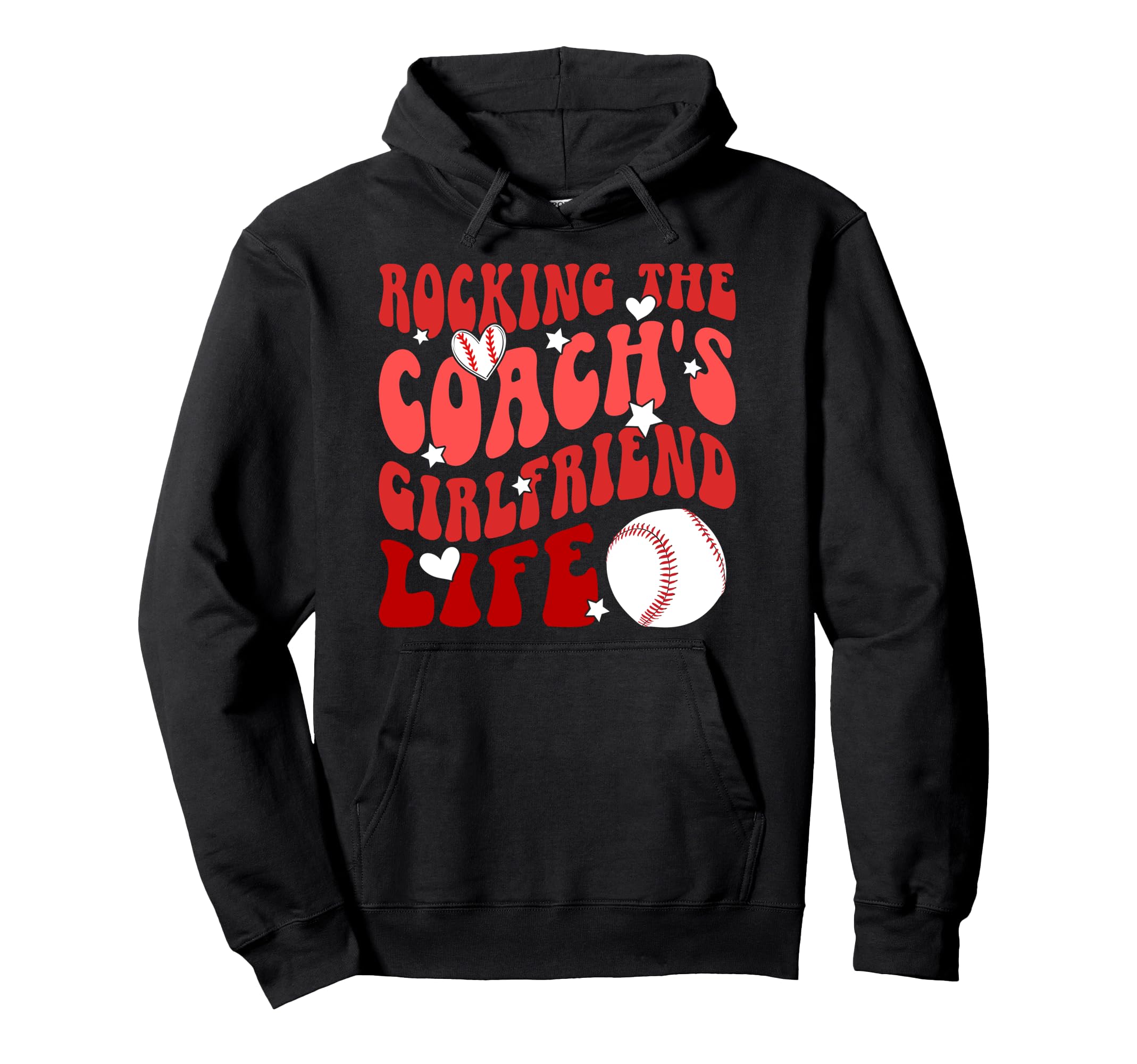 Baseball Coachs Girlfriend Life Hoodie - Aesthetic Graphic Men Women - T-Shirt, Sweatshirt, Hoodie