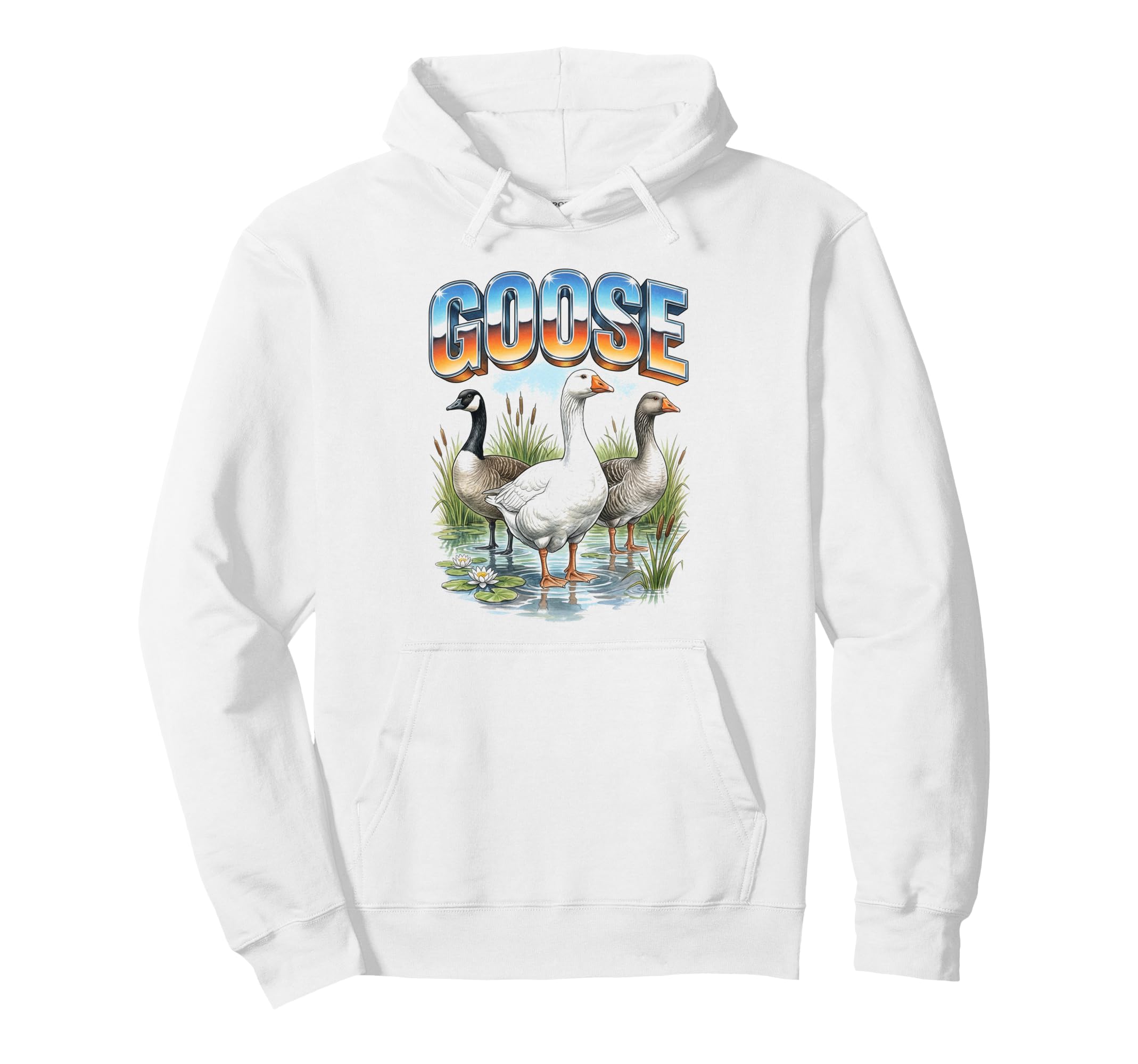 Goose 70S 90S Goose Lover Silly Hoodie - Aesthetic Graphic for Adults - T-Shirt, Sweatshirt, Hoodie