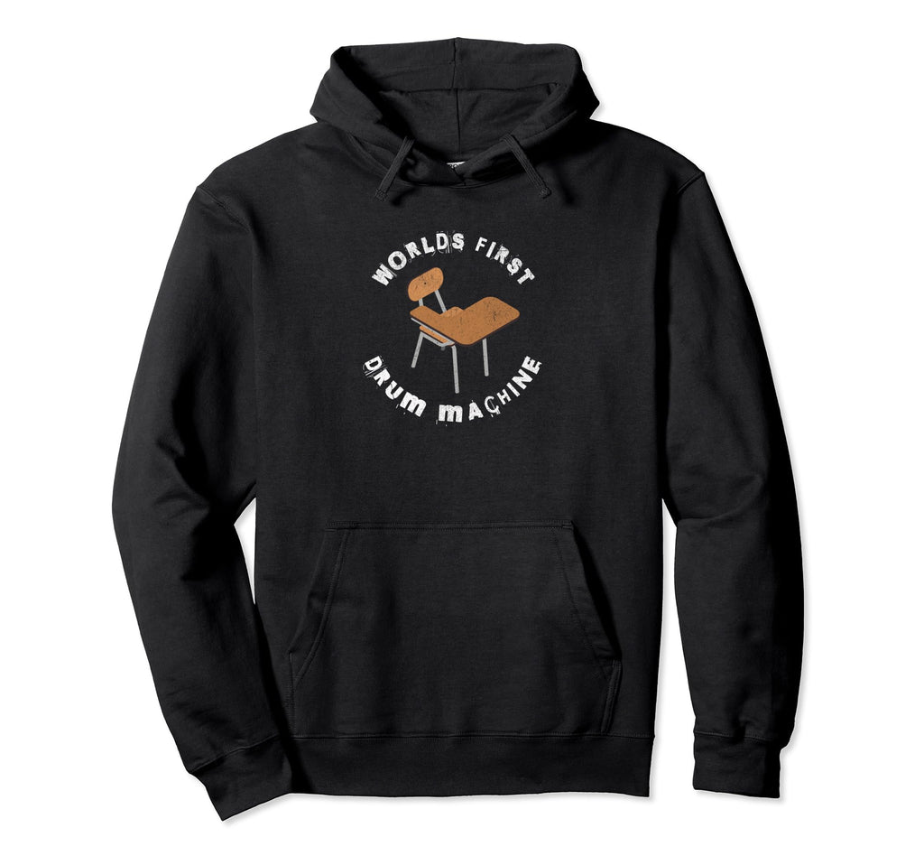Worlds First Drum Machine Old School Hoodie - Fun Novelty Design Unisex - T-Shirt, Sweatshirt, Hoodie