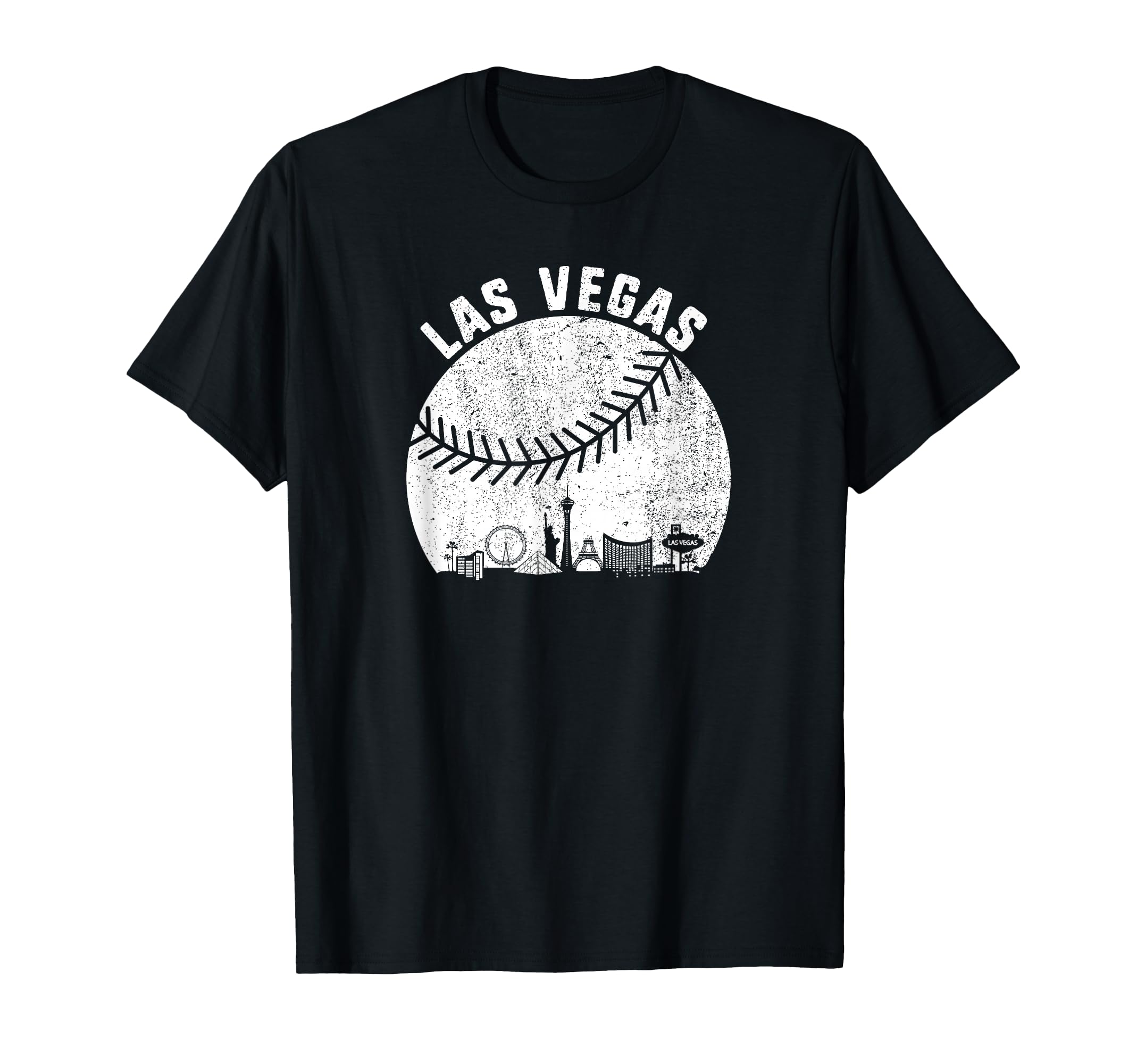 Las Vegas Skyline Baseball Fan T-Shirt - Novelty Apparel for Adults - T-Shirt, Sweatshirt, Hoodie