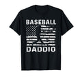 Baseball Daddio Dad Usa Flag 4Th T-Shirt - Casual Everyday Wear Men Women - T-Shirt, Sweatshirt, Hoodie
