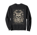 Skull Cat Skeleton Kitty Kitten Gothic Sweatshirt - Novelty Apparel Unisex - T-Shirt, Sweatshirt, Hoodie