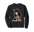 Rockabilly Devil Pin Up 1950S Tattoo Sweatshirt - Unique Graphic for Adults - T-Shirt, Sweatshirt, Hoodie