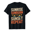 Sunrise Sunburn Sunset Repeat Summer T-Shirt - Aesthetic Graphic Men Women - T-Shirt, Sweatshirt, Hoodie
