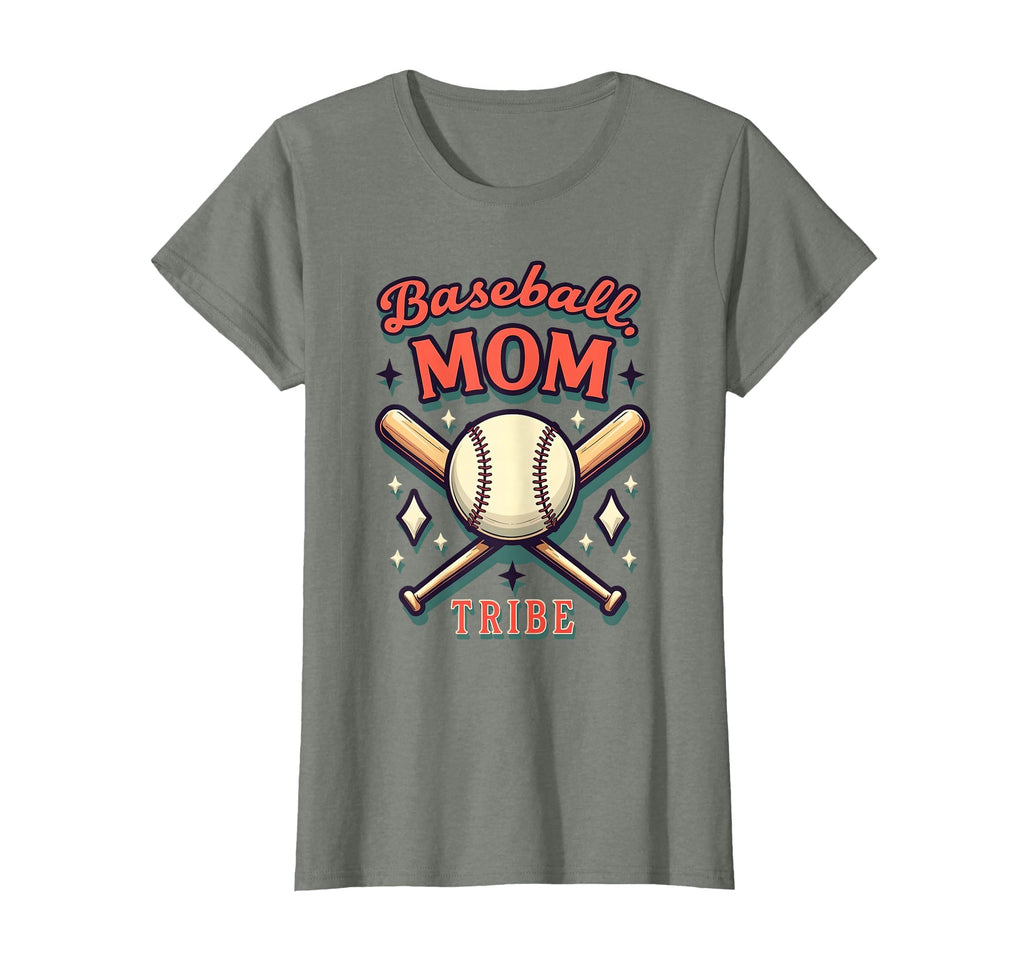 Baseball Mom Tribe Proud Sports T-Shirt - Casual Everyday Wear for Adults - T-Shirt, Sweatshirt, Hoodie