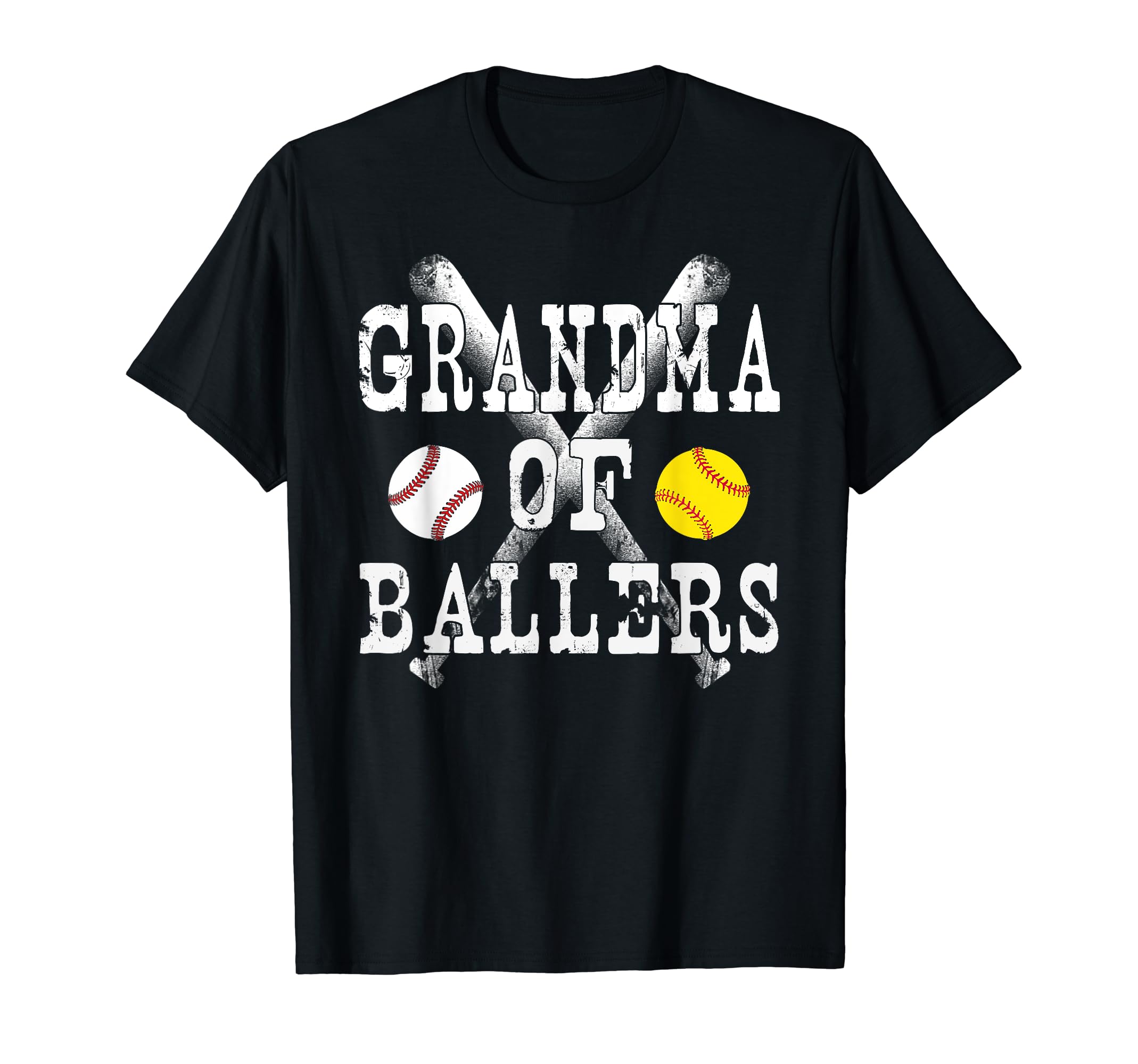 Grandma Ballers Funny Baseball Softball L T-Shirt - Graphic Print Men Women - T-Shirt, Sweatshirt, Hoodie
