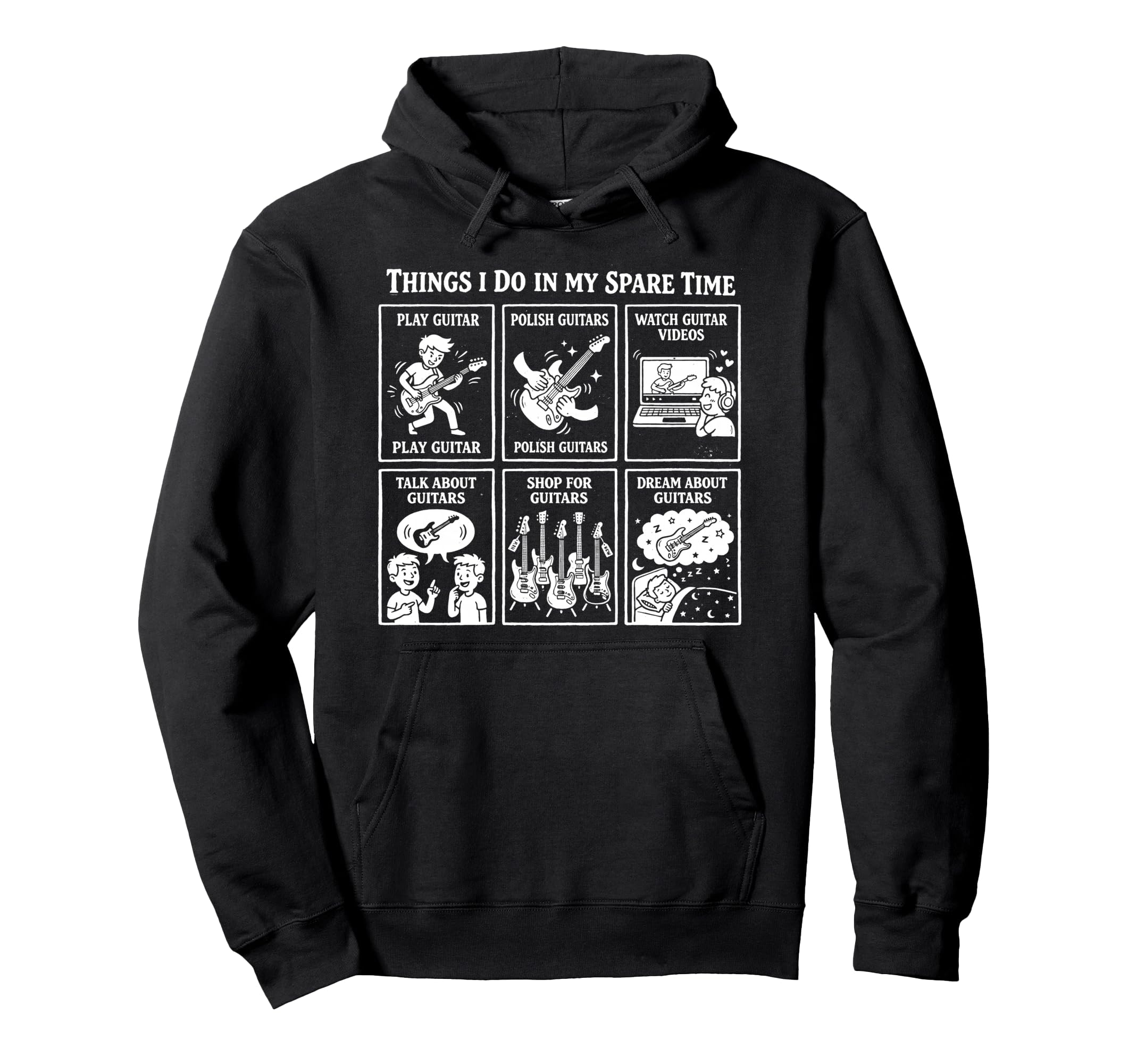 Things I Do My Spare Time Heavy Metal Hoodie - Graphic Print Men Women - T-Shirt, Sweatshirt, Hoodie
