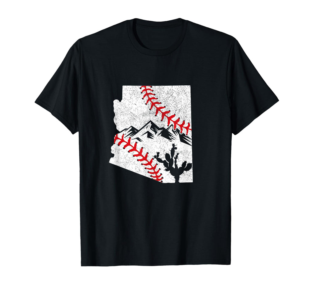 Arizona Baseball League Cactus T-Shirt - Custom Art Print Men Women - T-Shirt, Sweatshirt, Hoodie