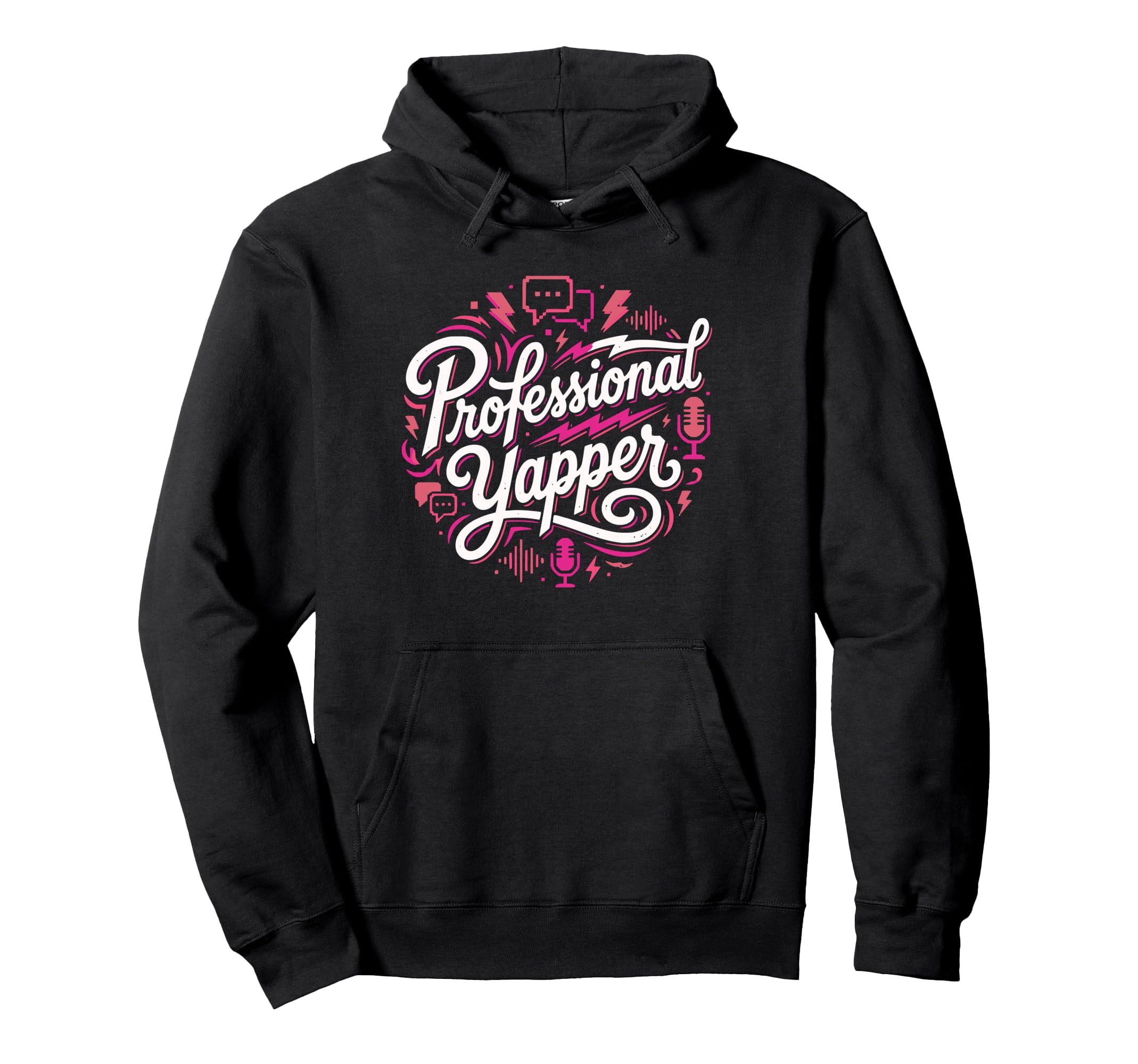 Professional Yapper Funny Y2K Merme Hoodie - Graphic Print Men Women - T-Shirt, Sweatshirt, Hoodie