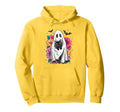 Preppy Floral Halloween Boho Spooky Hoodie - Streetwear Style for Adults - T-Shirt, Sweatshirt, Hoodie