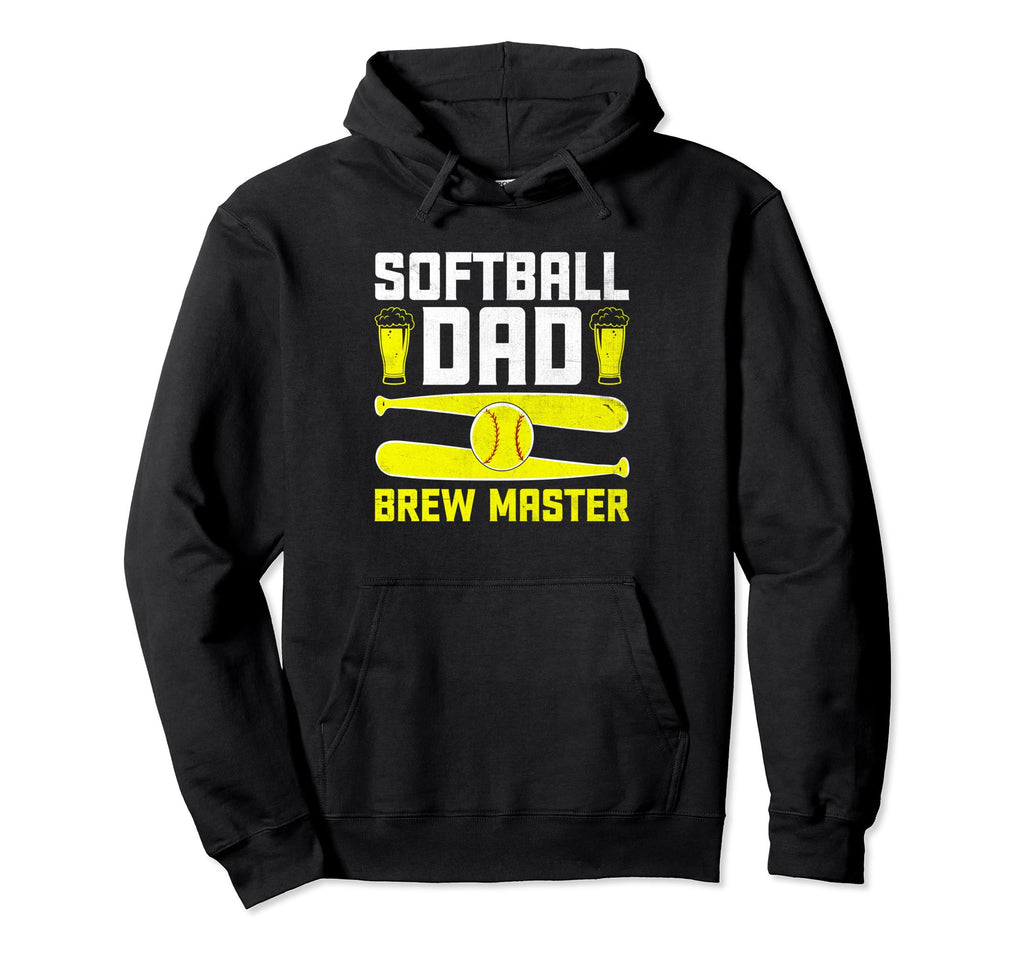 Softball Baseball Dad Player Beer Hoodie - Aesthetic Graphic Unisex - T-Shirt, Sweatshirt, Hoodie