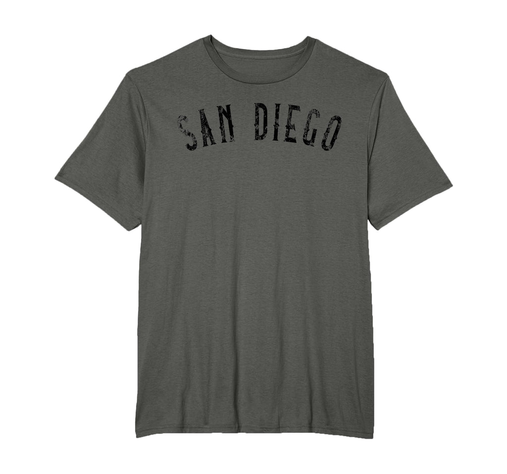 San Diego Distressed Sd Black Text T-Shirt - Custom Art Print Men Women - T-Shirt, Sweatshirt, Hoodie