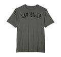 San Diego Distressed Sd Black Text T-Shirt - Custom Art Print Men Women - T-Shirt, Sweatshirt, Hoodie