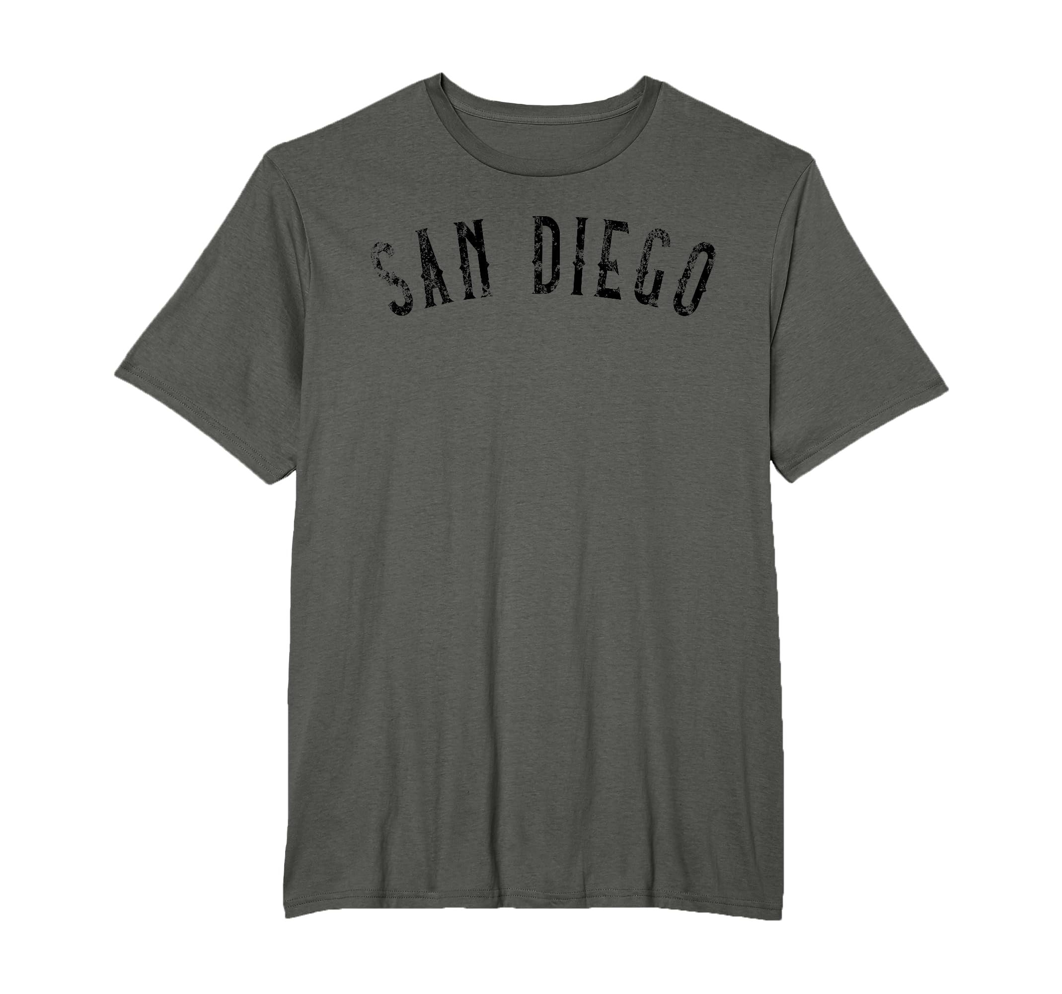 San Diego Distressed Sd Black Text T-Shirt - Custom Art Print Men Women - T-Shirt, Sweatshirt, Hoodie