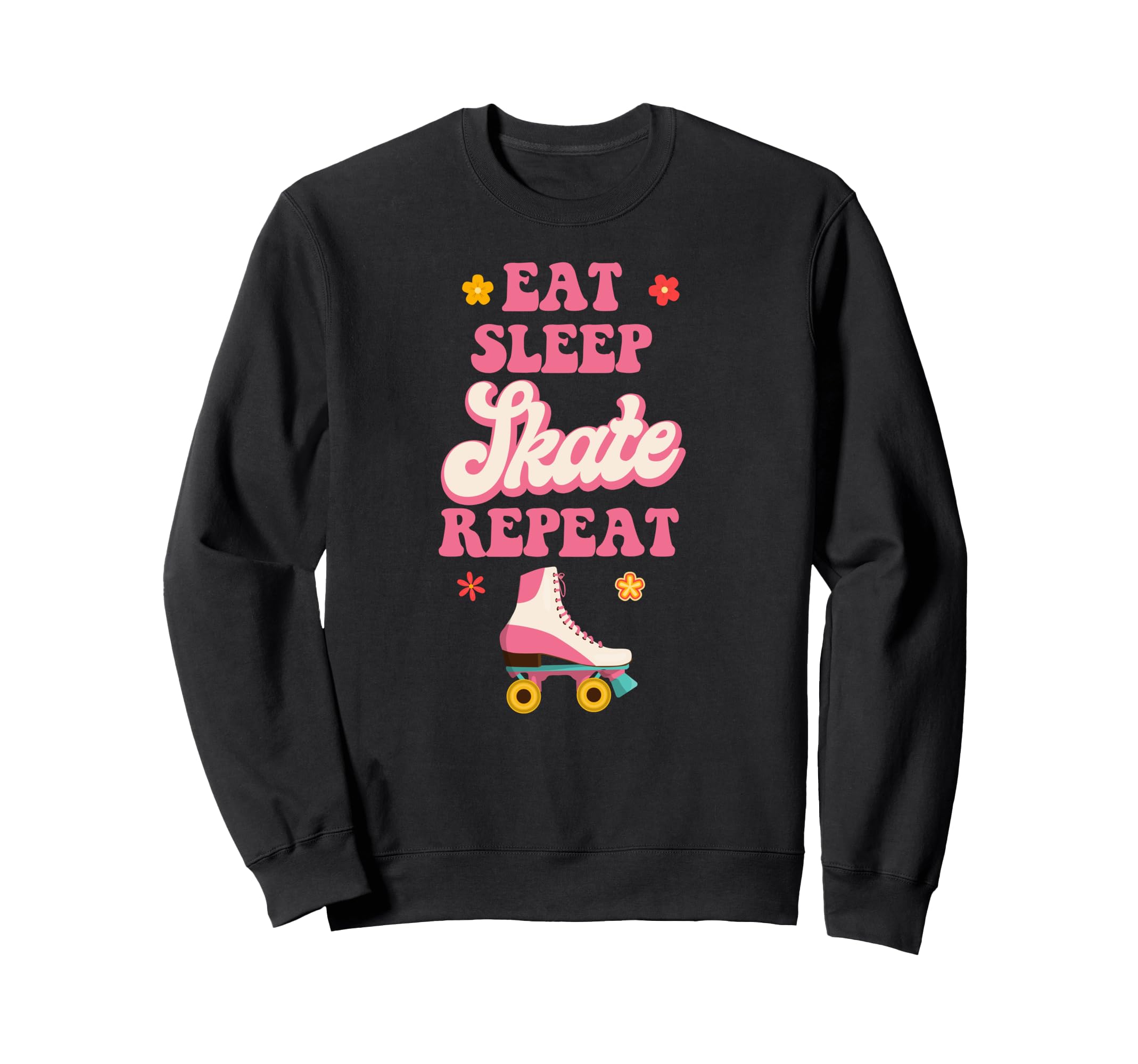 Roller Skating Skate 1970S Sweatshirt - Unique Graphic Unisex - T-Shirt, Sweatshirt, Hoodie