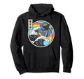 Ninja Rubber Duck Surfing Kanagawa Wave Hoodie - Fun Novelty Design Unisex - T-Shirt, Sweatshirt, Hoodie