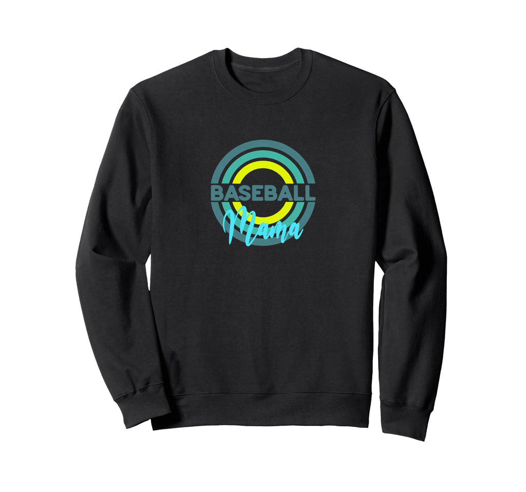 Baseball Mama Modern Baseball Sweatshirt - Fun Novelty Design Men Women - T-Shirt, Sweatshirt, Hoodie