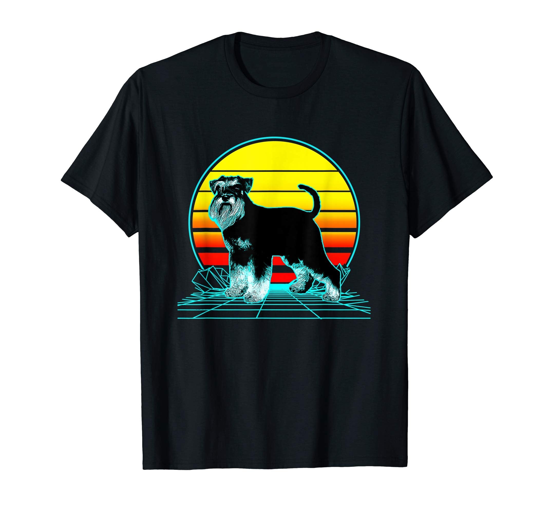 Sunset Schnauzer T-Shirt - Custom Art Print for Adults - T-Shirt, Sweatshirt, Hoodie